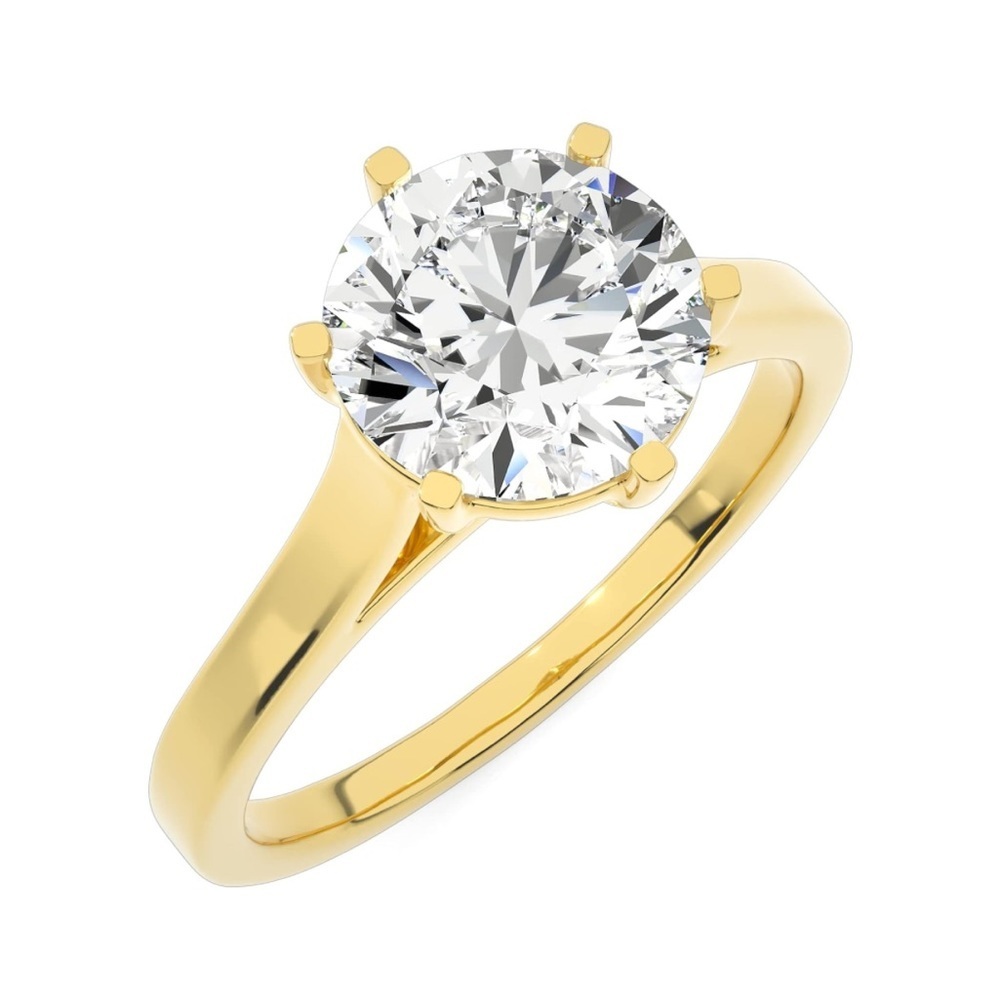 10k Solid Gold 1.5 ct Diamond Engagement Wedding Ring